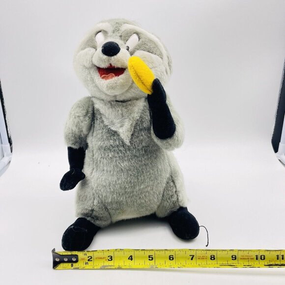 Vintage Disney Parks Meeko Plush Pocahontas Raccoon Articulated Head and Arms - Picture 7 of 7